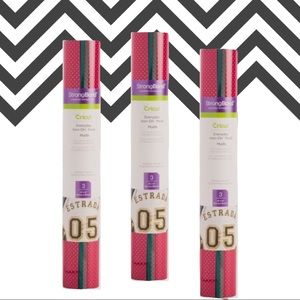 3 New Everyday Iron-On Mesh Sampler, Wanderer Cricut rolls.